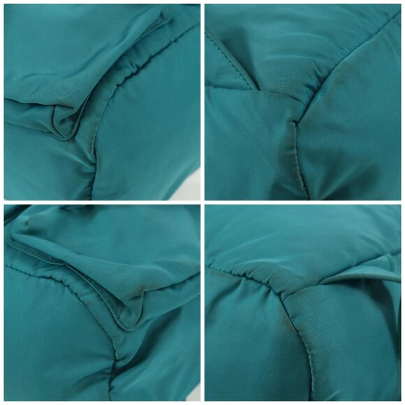PRADA Backpack Nylon Turquoise Blue Silver Auth 157362V main image 13